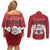 Austria Christmas Couples Matching Off Shoulder Short Dress and Long Sleeve Button Shirt Santa Is Favorite Austrian - Wonder Print Shop