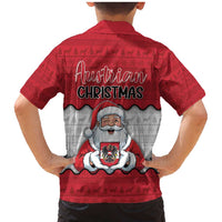 Austria Christmas Family Matching Mermaid Dress and Hawaiian Shirt Santa Is Favorite Austrian - Wonder Print Shop