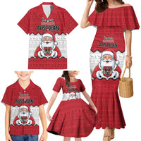 Austria Christmas Family Matching Mermaid Dress and Hawaiian Shirt Santa Is Favorite Austrian - Wonder Print Shop