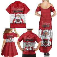 Austria Christmas Family Matching Summer Maxi Dress and Hawaiian Shirt Santa Is Favorite Austrian - Wonder Print Shop