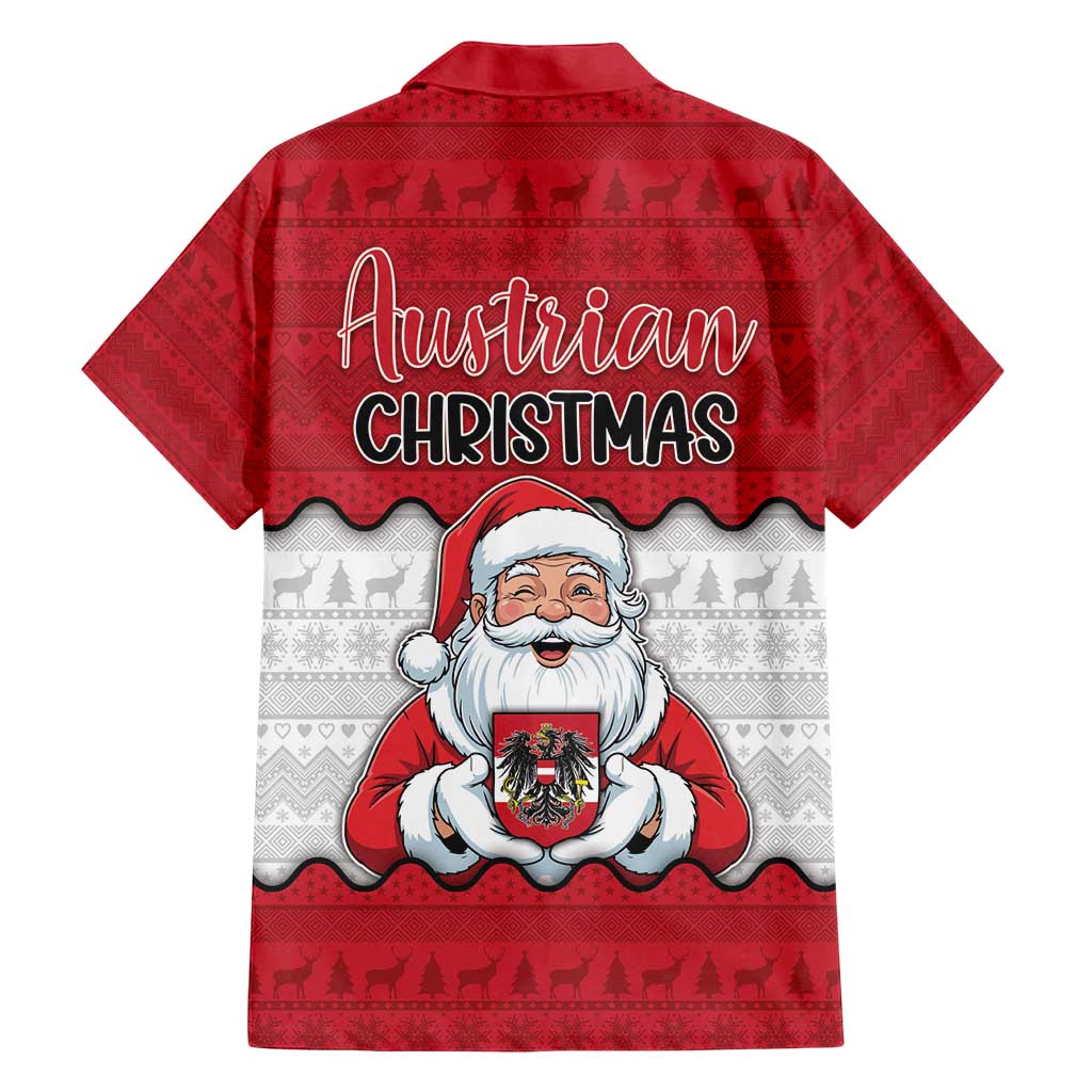 Austria Christmas Family Matching Tank Maxi Dress and Hawaiian Shirt Santa Is Favorite Austrian - Wonder Print Shop