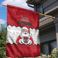 Austria Christmas Garden Flag Santa Is Favorite Austrian - Wonder Print Shop
