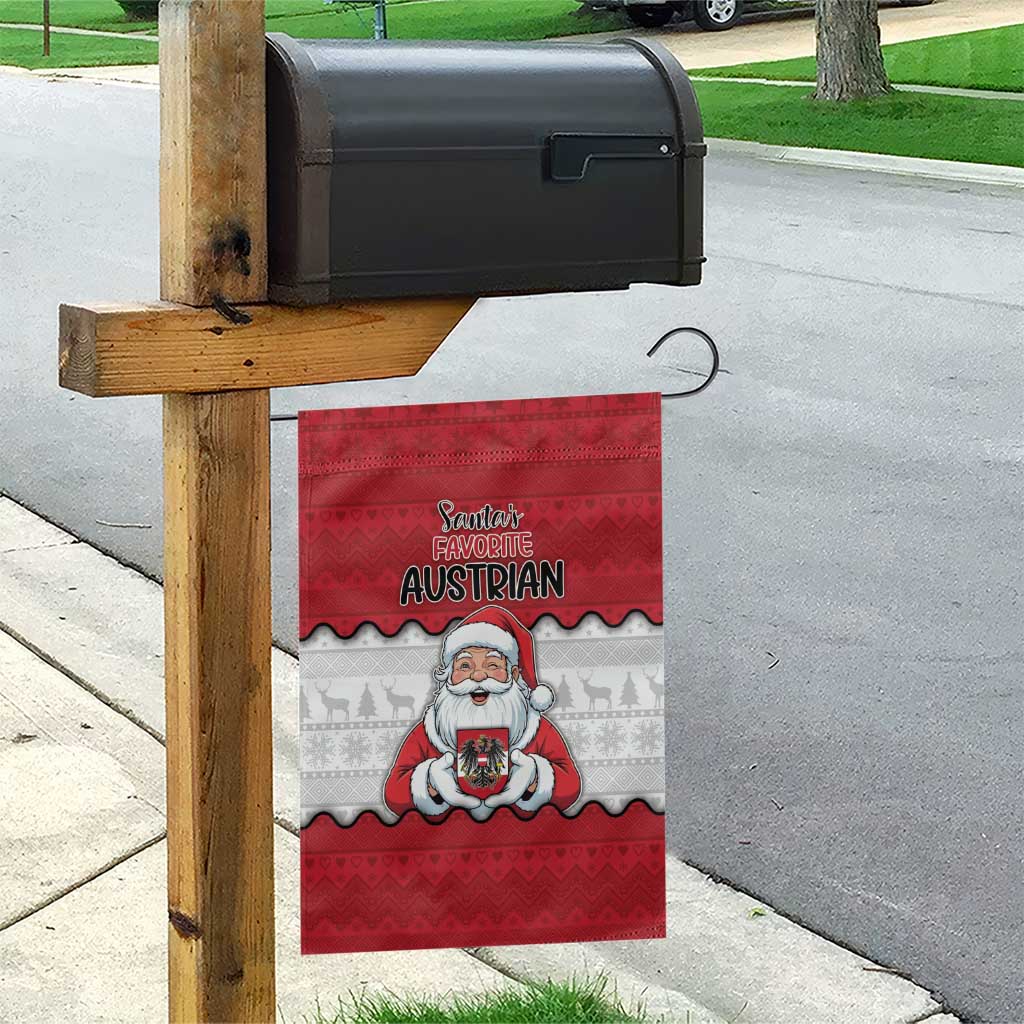 Austria Christmas Garden Flag Santa Is Favorite Austrian - Wonder Print Shop