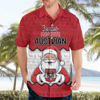 Austria Christmas Hawaiian Shirt Santa Is Favorite Austrian - Wonder Print Shop