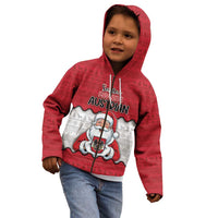 Austria Christmas Kid Hoodie Santa Is Favorite Austrian - Wonder Print Shop