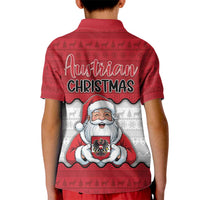 Austria Christmas Kid Polo Shirt Santa Is Favorite Austrian - Wonder Print Shop