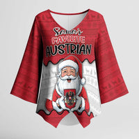 Austria Christmas Kimono Sleeve Blouse Santa Is Favorite Austrian - Wonder Print Shop