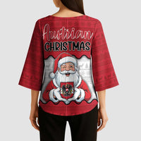 Austria Christmas Kimono Sleeve Blouse Santa Is Favorite Austrian - Wonder Print Shop