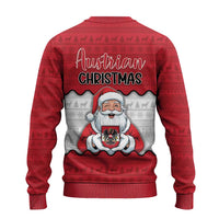 Austria Christmas Ugly Christmas Sweater Santa Is Favorite Austrian - Wonder Print Shop