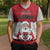 Austria Christmas Knitted V-Neck Vest Santa Is Favorite Austrian - Wonder Print Shop