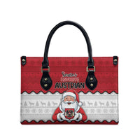 Austria Christmas Leather Bag Santa Is Favorite Austrian - Wonder Print Shop