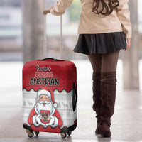 Austria Christmas Luggage Cover Santa Is Favorite Austrian - Wonder Print Shop