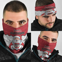 Austria Christmas Neck Gaiter Santa Is Favorite Austrian - Wonder Print Shop