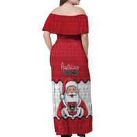 Austria Christmas Off Shoulder Maxi Dress Santa Is Favorite Austrian - Wonder Print Shop