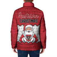 Austria Christmas Padded Jacket Santa Is Favorite Austrian - Wonder Print Shop