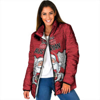 Austria Christmas Padded Jacket Santa Is Favorite Austrian - Wonder Print Shop