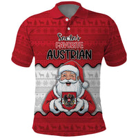 Austria Christmas Polo Shirt Santa Is Favorite Austrian - Wonder Print Shop