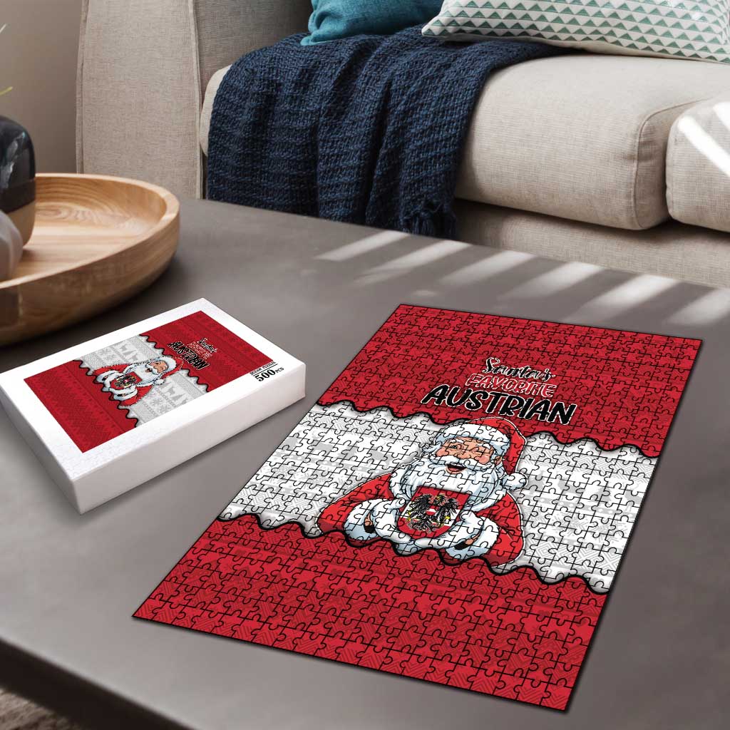 Austria Christmas Puzzle Santa Is Favorite Austrian - Wonder Print Shop