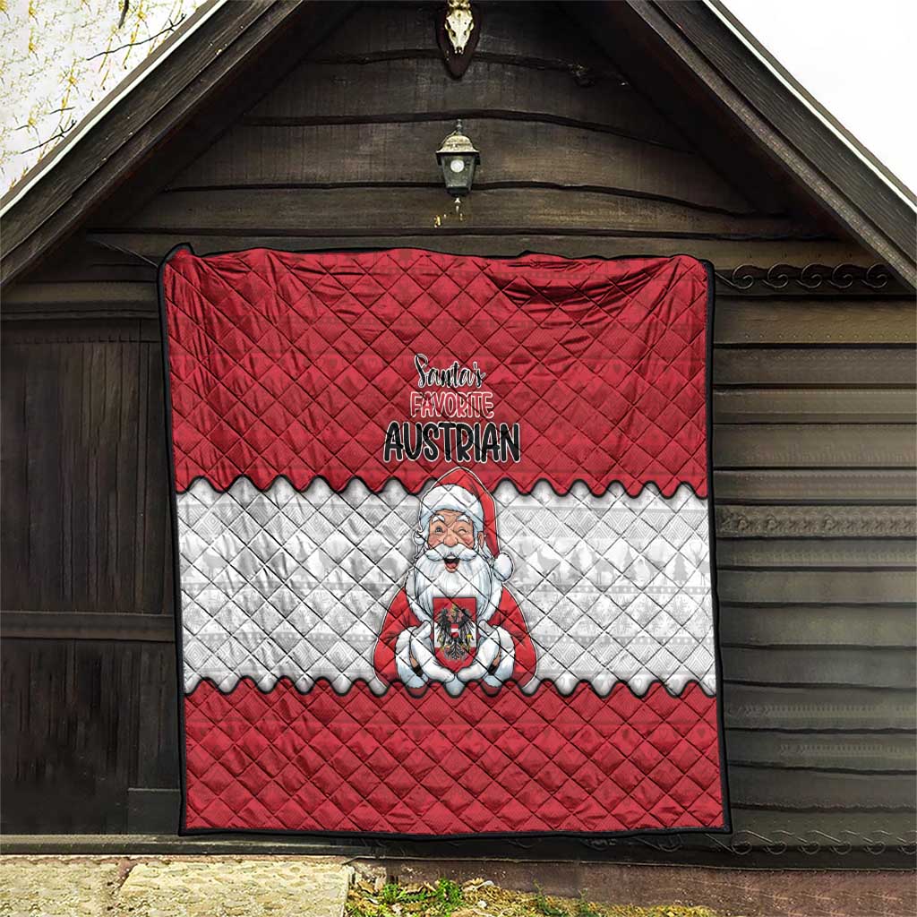 Austria Christmas Quilt Santa Is Favorite Austrian - Wonder Print Shop