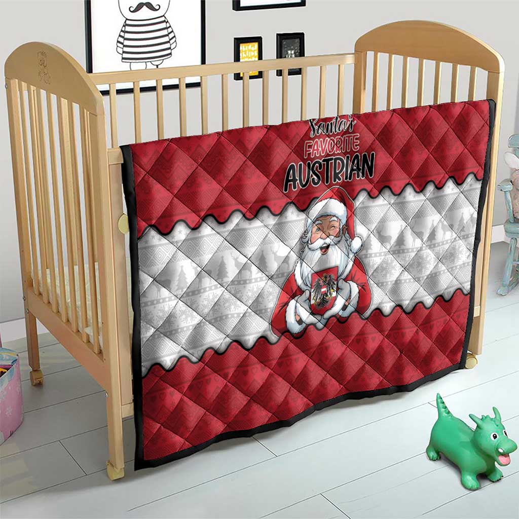 Austria Christmas Quilt Santa Is Favorite Austrian - Wonder Print Shop