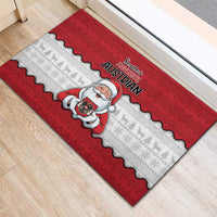 Austria Christmas Rubber Doormat Santa Is Favorite Austrian - Wonder Print Shop