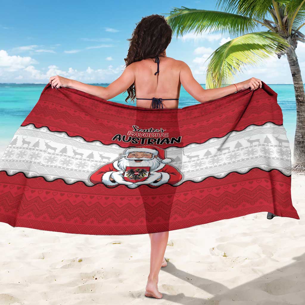 Austria Christmas Sarong Santa Is Favorite Austrian - Wonder Print Shop
