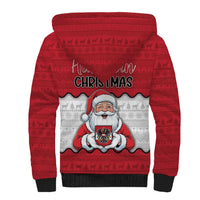 Austria Christmas Sherpa Hoodie Santa Is Favorite Austrian - Wonder Print Shop