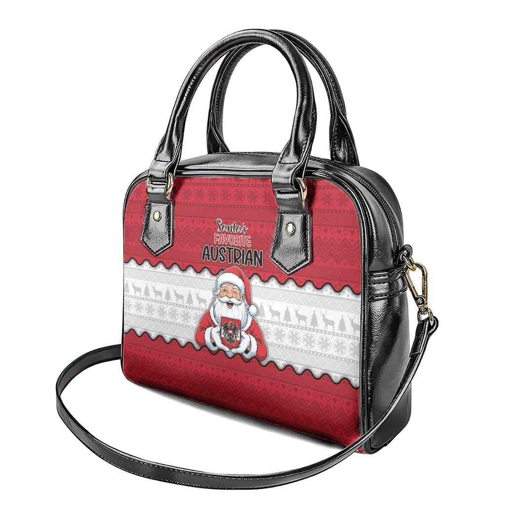 Austria Christmas Shoulder Handbag Santa Is Favorite Austrian - Wonder Print Shop