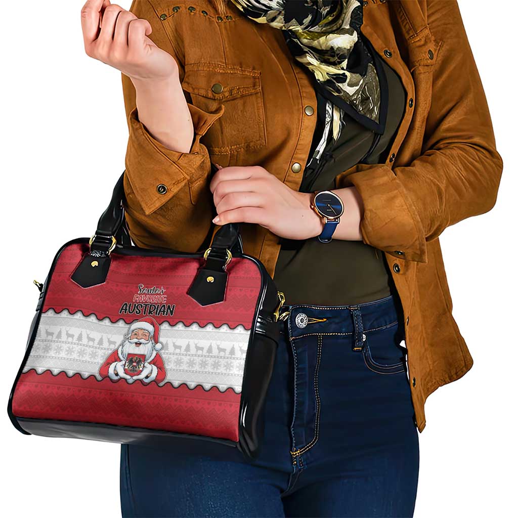 Austria Christmas Shoulder Handbag Santa Is Favorite Austrian - Wonder Print Shop