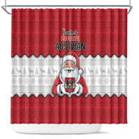 Austria Christmas Shower Curtain Santa Is Favorite Austrian - Wonder Print Shop