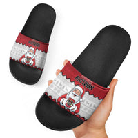 Austria Christmas Slide Sandals Santa Is Favorite Austrian - Wonder Print Shop