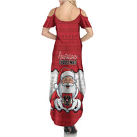Austria Christmas Summer Maxi Dress Santa Is Favorite Austrian - Wonder Print Shop