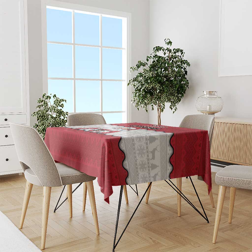 Austria Christmas Tablecloth Santa Is Favorite Austrian - Wonder Print Shop
