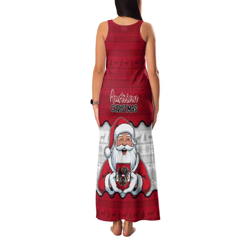 Austria Christmas Tank Maxi Dress Santa Is Favorite Austrian - Wonder Print Shop