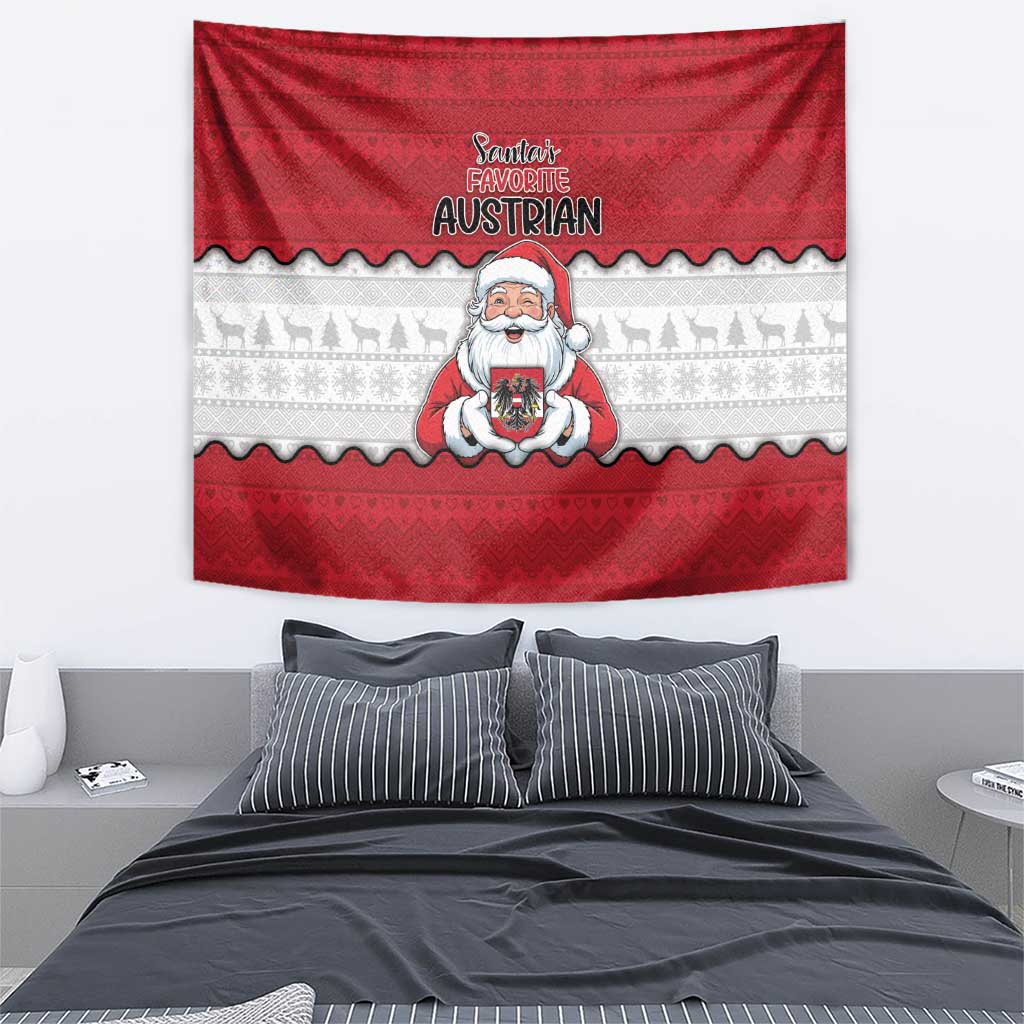 Austria Christmas Tapestry Santa Is Favorite Austrian - Wonder Print Shop