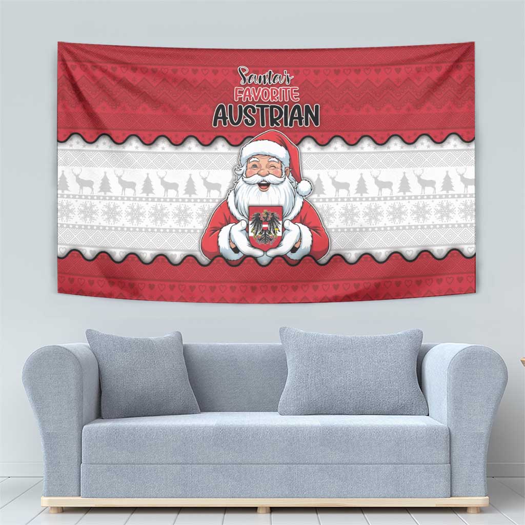 Austria Christmas Tapestry Santa Is Favorite Austrian - Wonder Print Shop