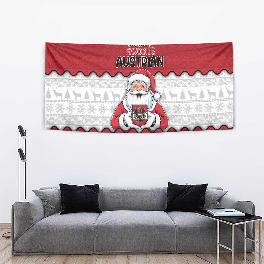Austria Christmas Tapestry Santa Is Favorite Austrian - Wonder Print Shop