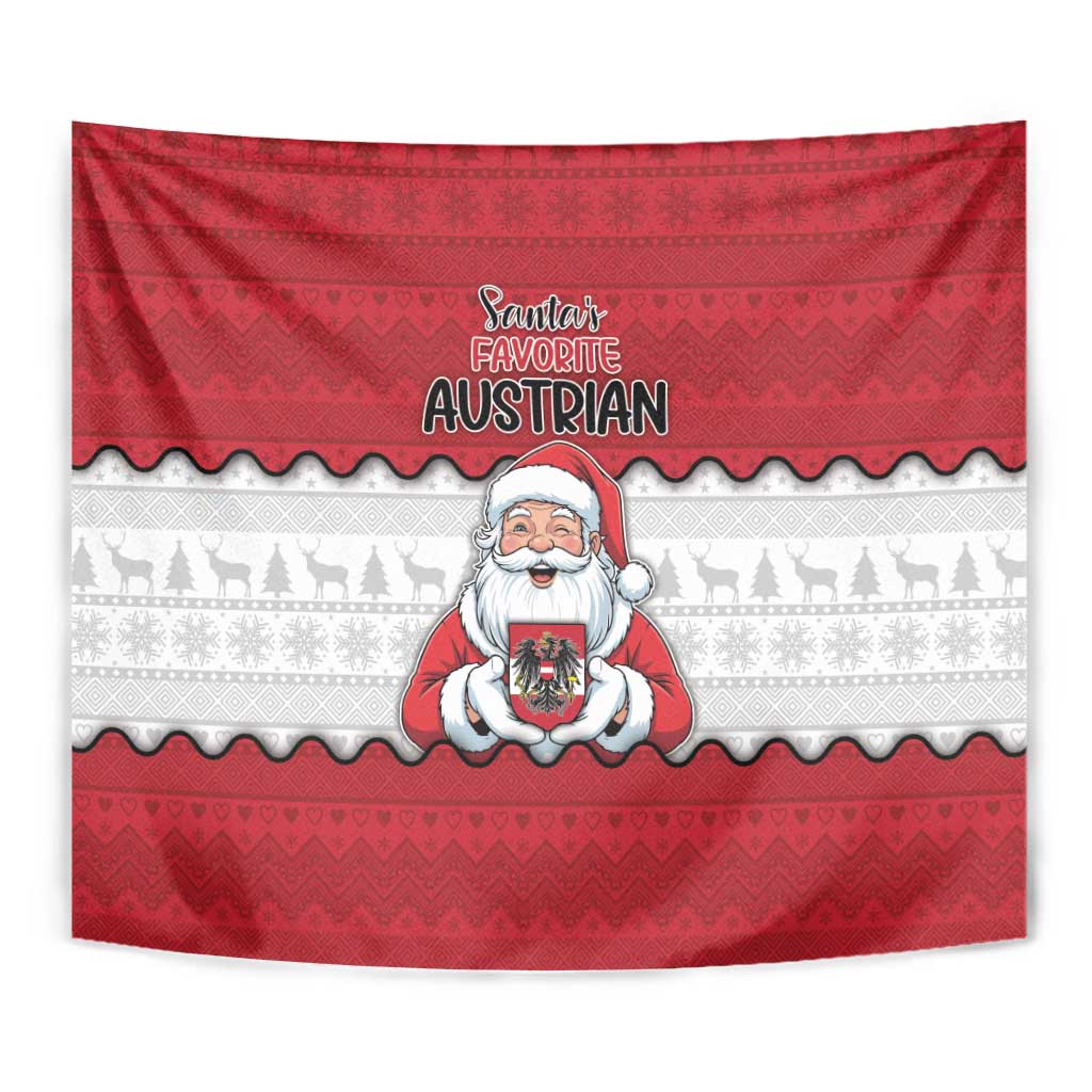 Austria Christmas Tapestry Santa Is Favorite Austrian - Wonder Print Shop