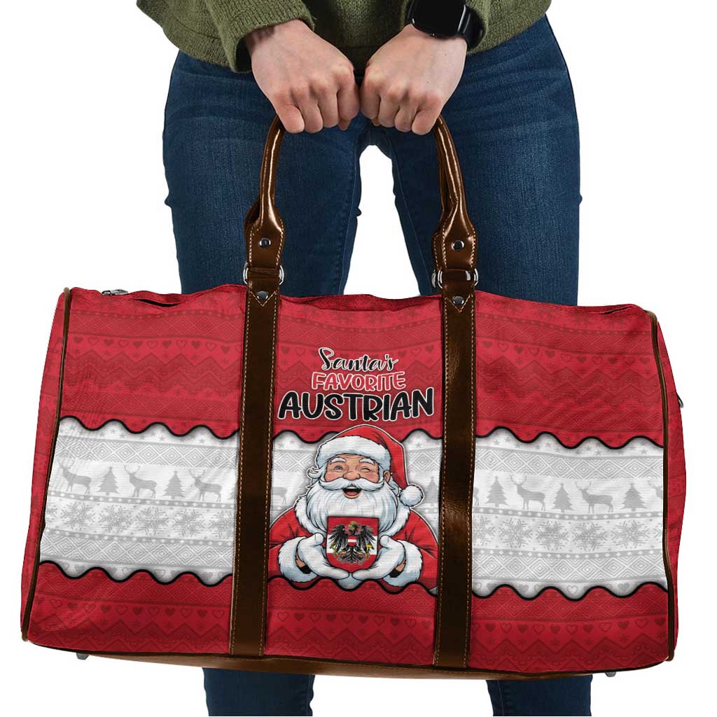 Austria Christmas Travel Bag Santa Is Favorite Austrian - Wonder Print Shop