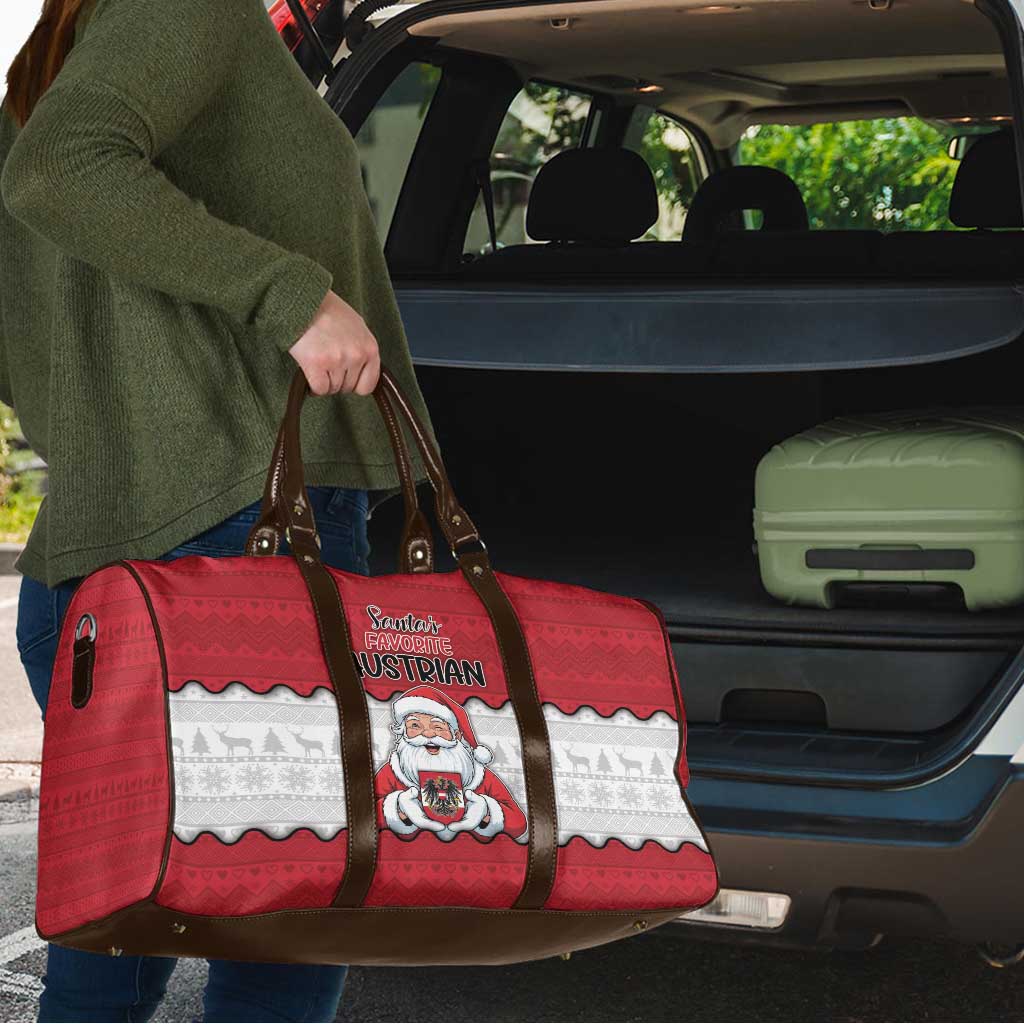 Austria Christmas Travel Bag Santa Is Favorite Austrian - Wonder Print Shop