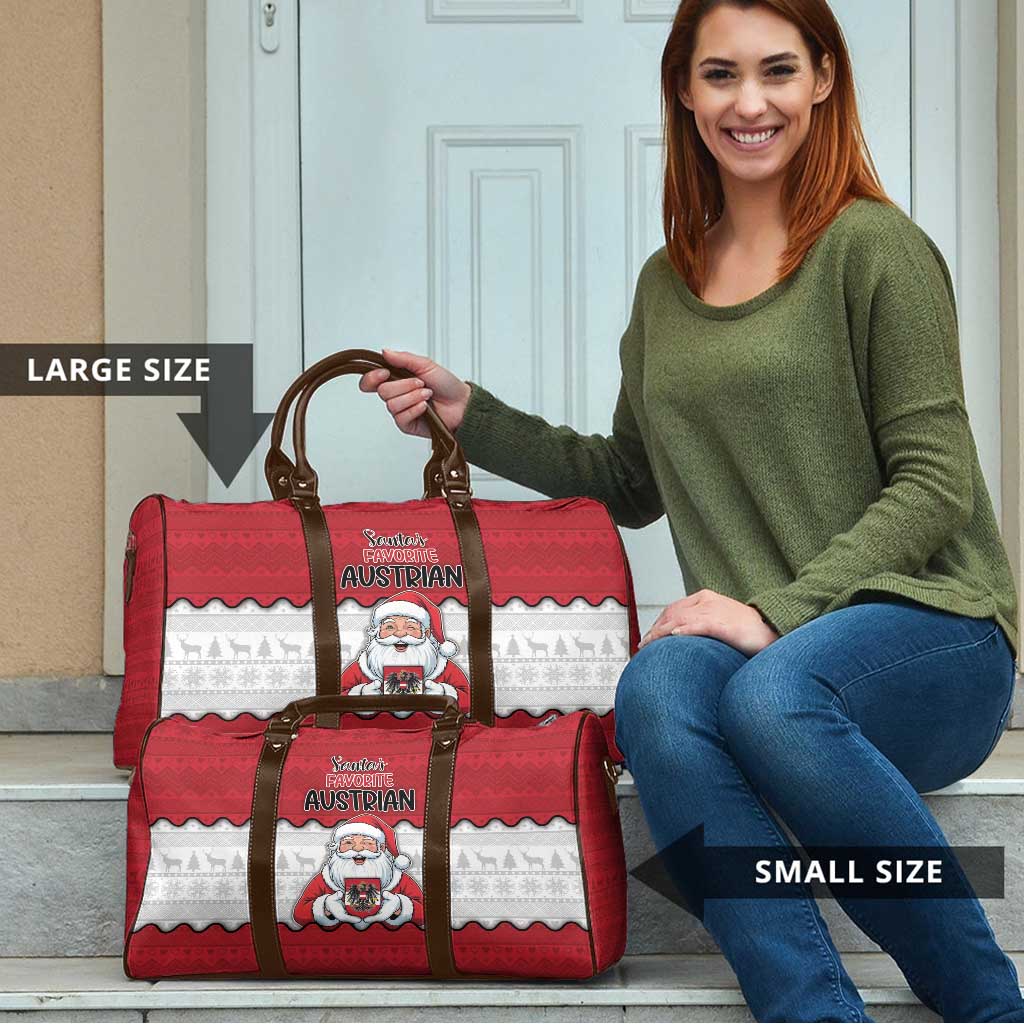 Austria Christmas Travel Bag Santa Is Favorite Austrian - Wonder Print Shop
