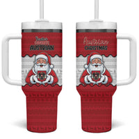 Austria Christmas Tumbler With Handle Santa Is Favorite Austrian - Wonder Print Shop