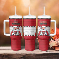 Austria Christmas Tumbler With Handle Santa Is Favorite Austrian - Wonder Print Shop