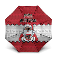 Austria Christmas Umbrella Santa Is Favorite Austrian - Wonder Print Shop