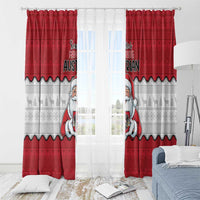 Austria Christmas Window Curtain Santa Is Favorite Austrian - Wonder Print Shop