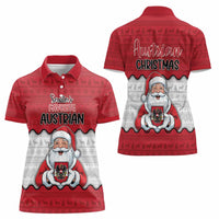 Austria Christmas Women Polo Shirt Santa Is Favorite Austrian - Wonder Print Shop