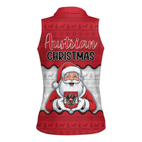 Austria Christmas Women Sleeveless Polo Shirt Santa Is Favorite Austrian - Wonder Print Shop