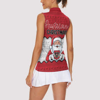 Austria Christmas Women Sleeveless Polo Shirt Santa Is Favorite Austrian - Wonder Print Shop