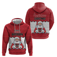 Austria Christmas Zip Hoodie Santa Is Favorite Austrian - Wonder Print Shop
