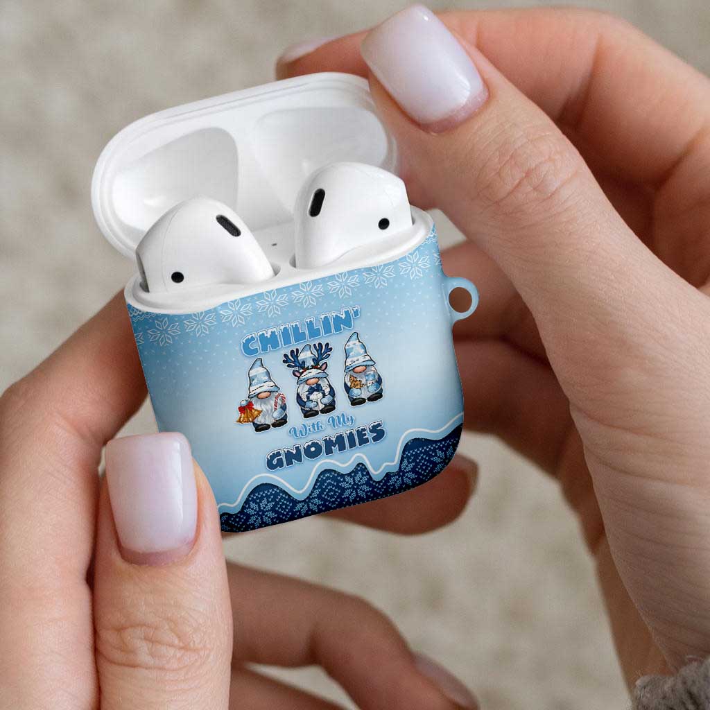 Chillin With My Gnomies AirPods Case Merry Christmas - Wonder Print Shop